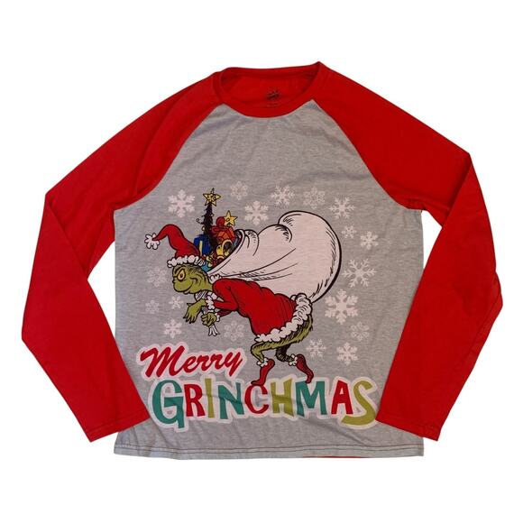 Dr Seuss The Grinch Men's Size S Merry Grinchmas Long Sleeve T-Shirt - Picture 12 of 13